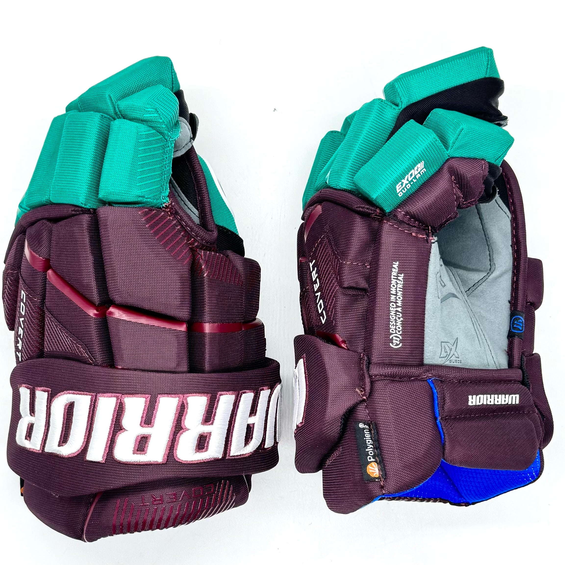 Gants Warrior Covert QR6 - Gant d'origine - Anaheim Ducks (prune/bleu sarcelle)